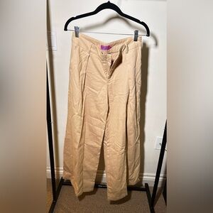 Edikted wide leg trousers in Khaki size 2